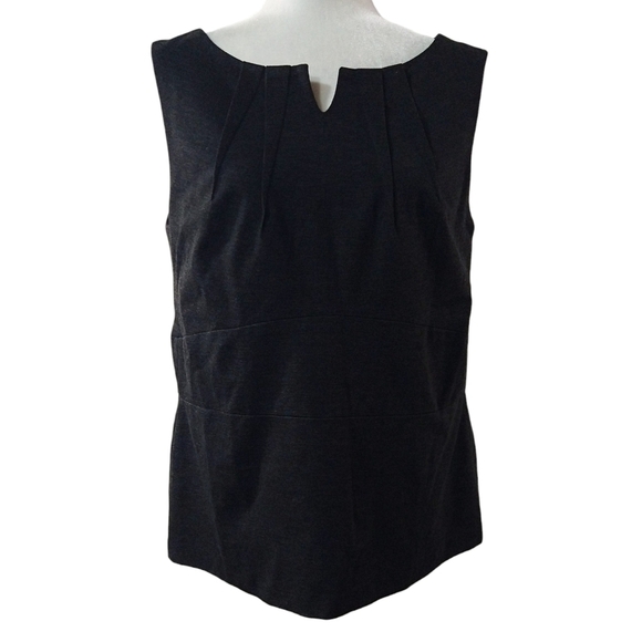 Cabi NWT 649 Perfect Shell Gray Ponte Sleeveless Top Business Casual Stretch - Picture 1 of 9